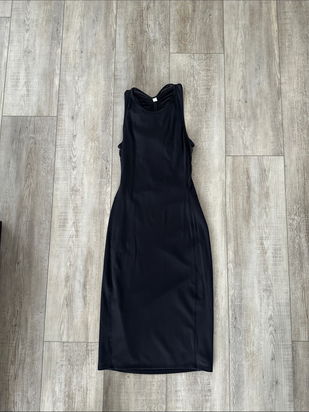 lululemon athletica Black Sleeveless Midi Bodycon Dress